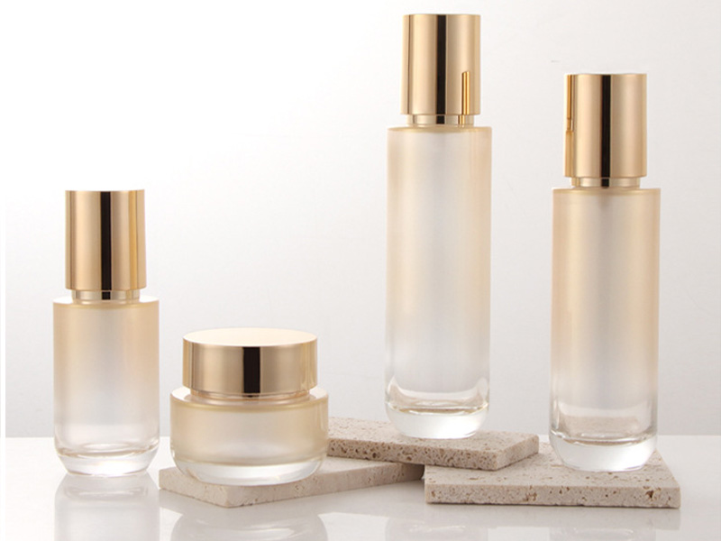 Glass Cosmetic Bottle Set