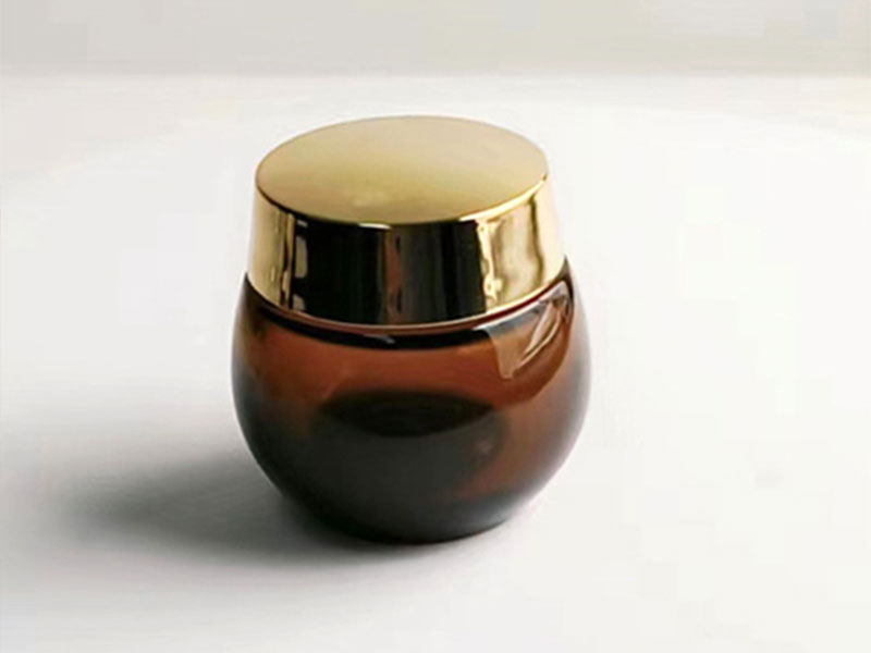 15ml Brown transparent glass jars for face cream