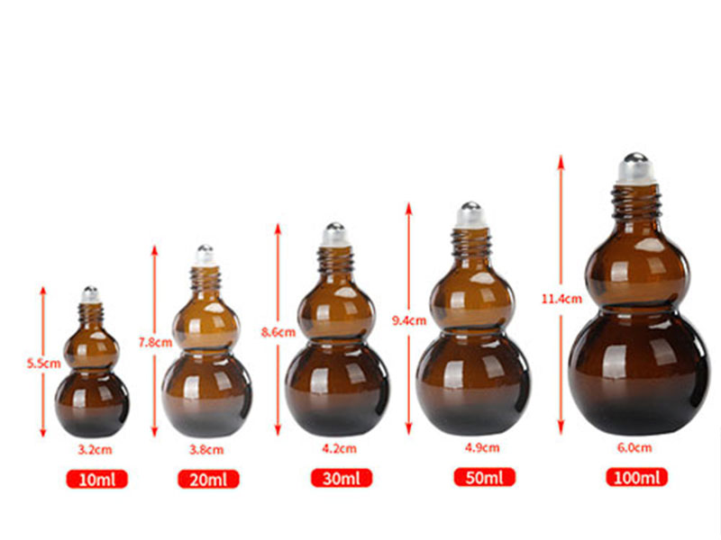 Amber Glass Roller Bottles