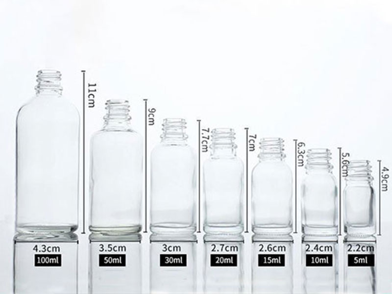 Clear Glass Dropper Bottles