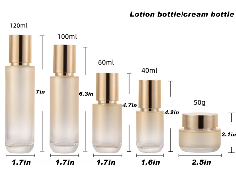 Cosmetic packaging lotion toner essence press-packed empty bottle