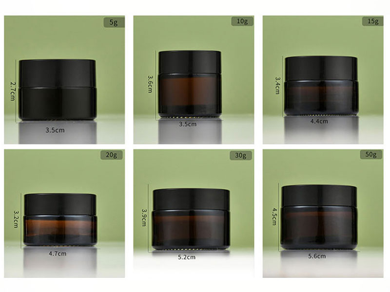 Cream jars for cosmetic packaging