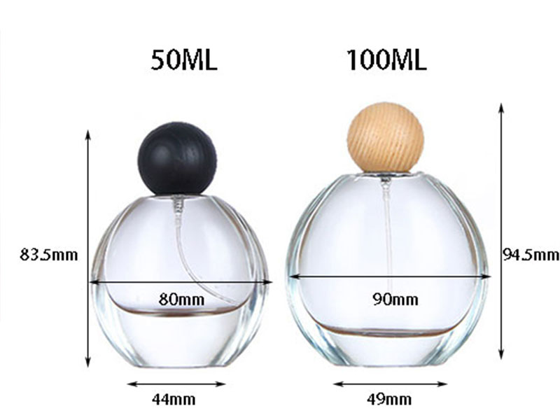 Flat Round Perfume Bottles