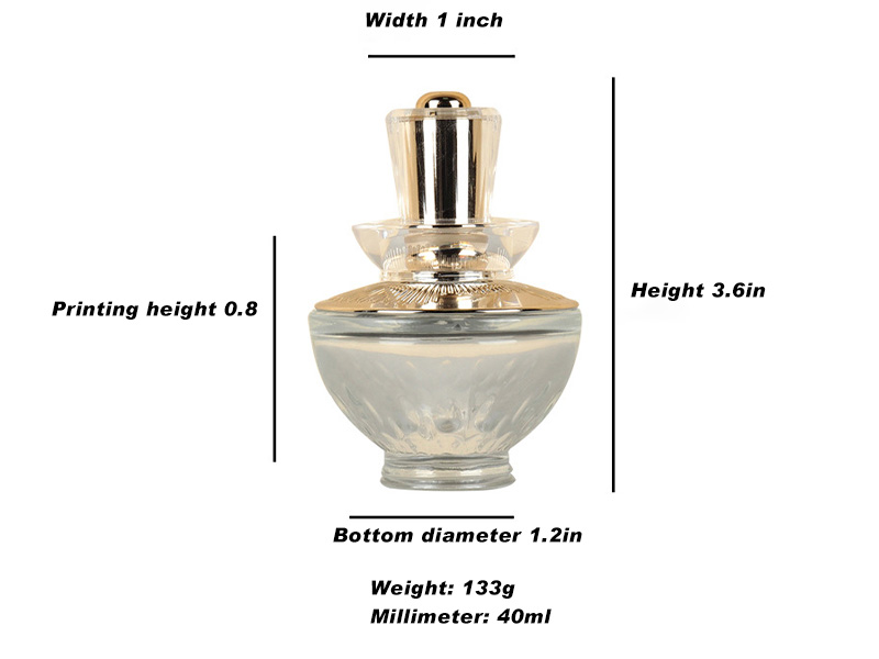 Luxurious glass dropper bottle press essential oil bottle