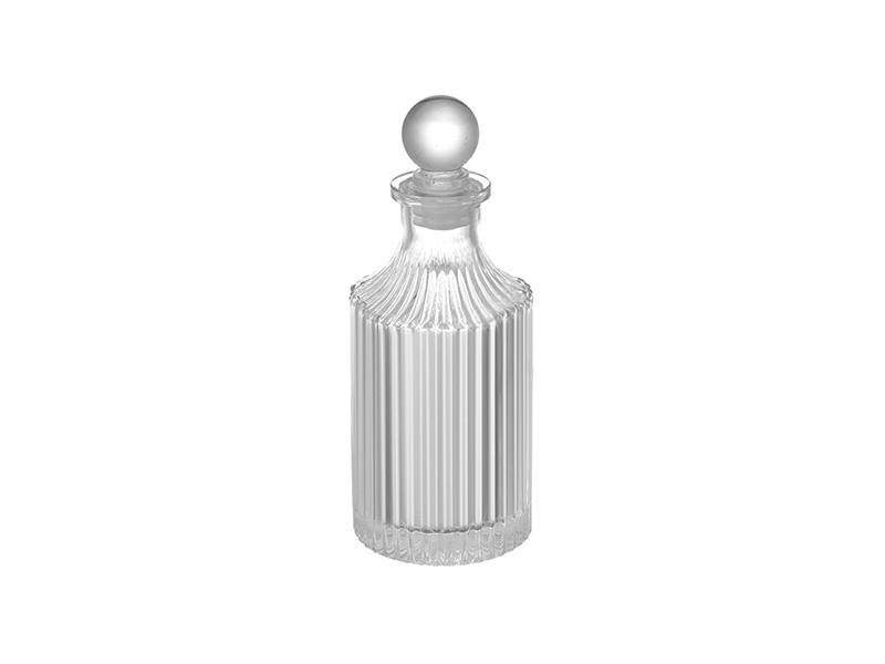 Roman column vertical striped glass aromatherapy bottle