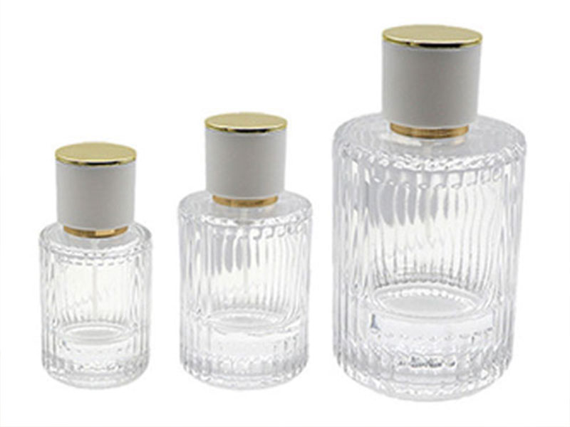 Striped Glass Perfume Bottles