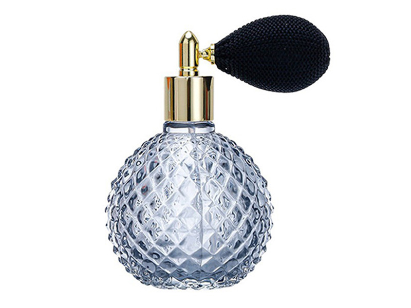 Exquisite Diamond  Glass Perfume Bottle with Atomizer