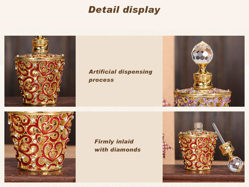 Arabian style fragrance bottle essential oil bottle