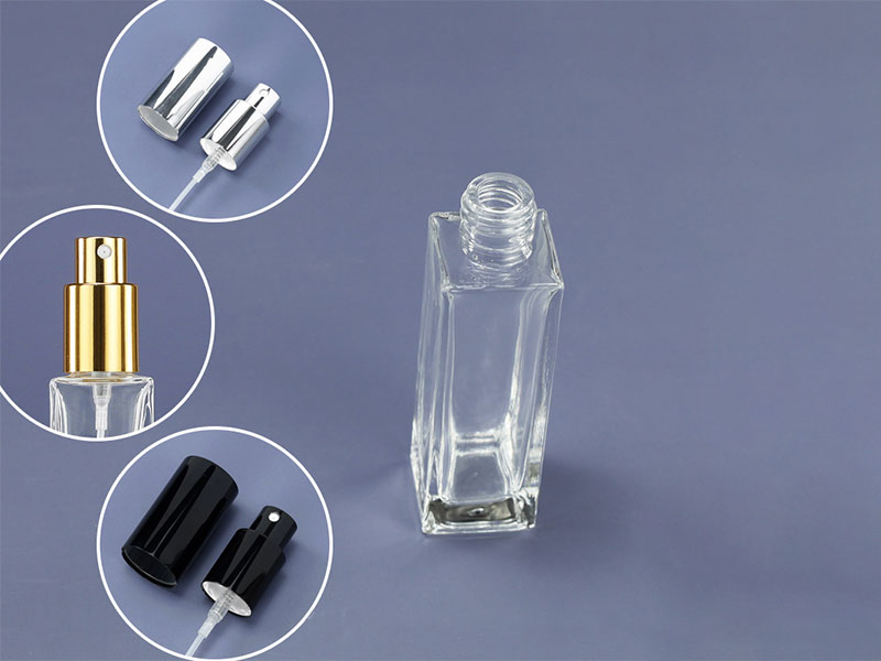 18 Screw Mouth Square Glass Spray Perfume Bottle 30ml-100ml