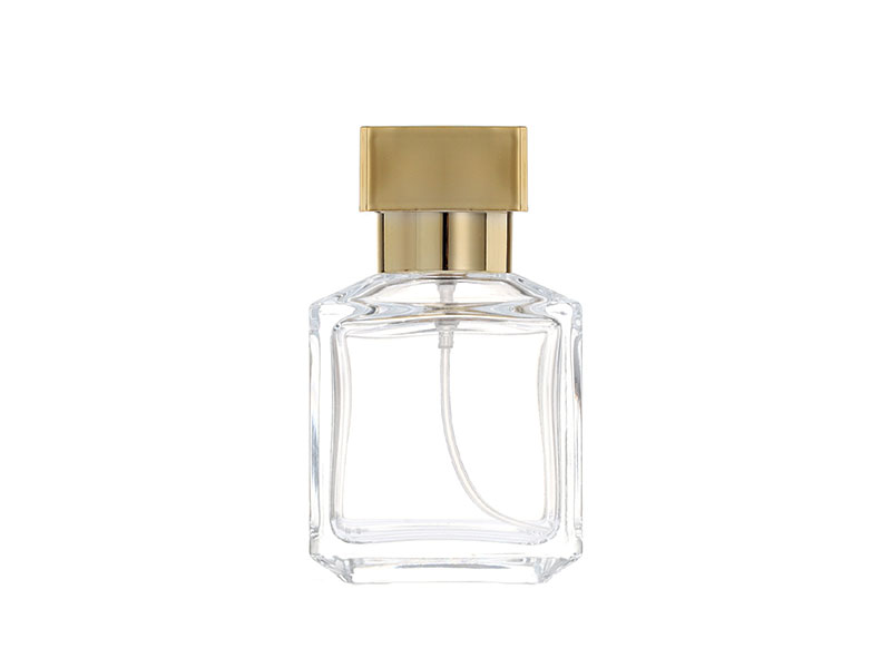 75-200ML Perfume Bottle With Gold Square Shoulder Lid