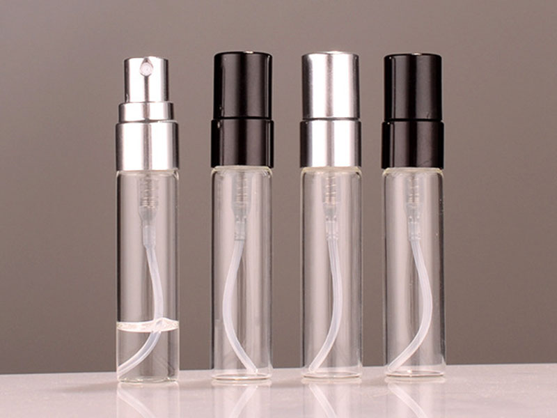 Travel PerfmeSpray Bottles With Black Lids