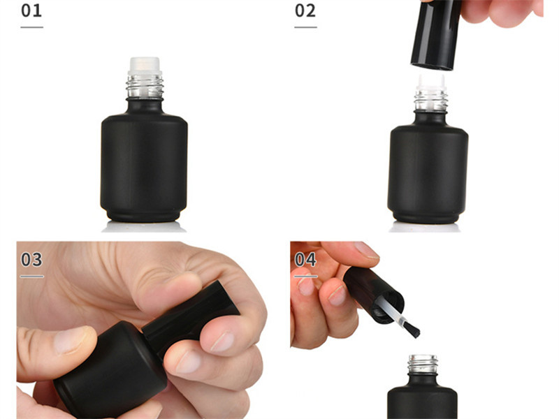 15ML round light-proof Nail Polish Bottles