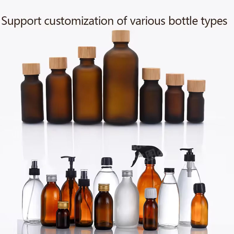 Amber Essential Oil Glass Bottles