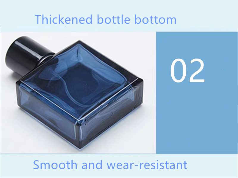 Dark Blue Glass Perfume Bottle 50ml 100ml