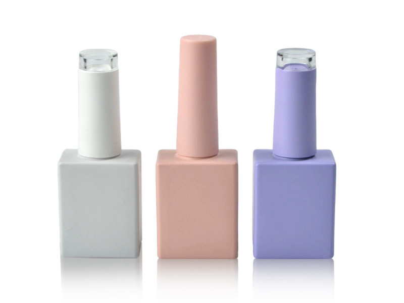 Colorful Empty Nail Polish Bottles With Brush