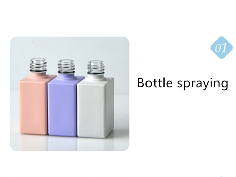 Colorful Empty Nail Polish Bottles With Brush