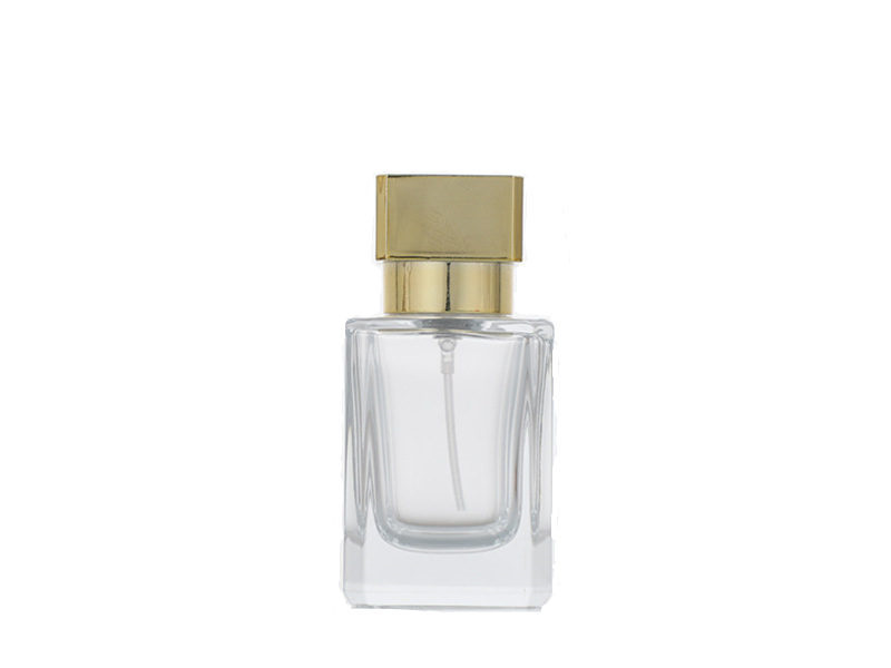 Transparent glass Empty Square Perfume Bottles