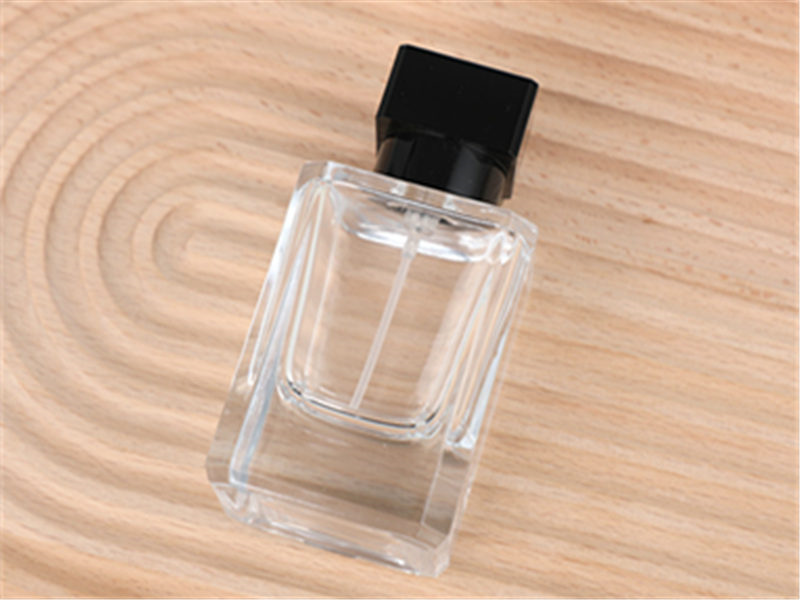 Transparent glass Empty Square Perfume Bottles