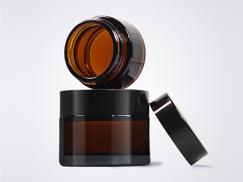 5-50g Amber Face Cream Glass Jar