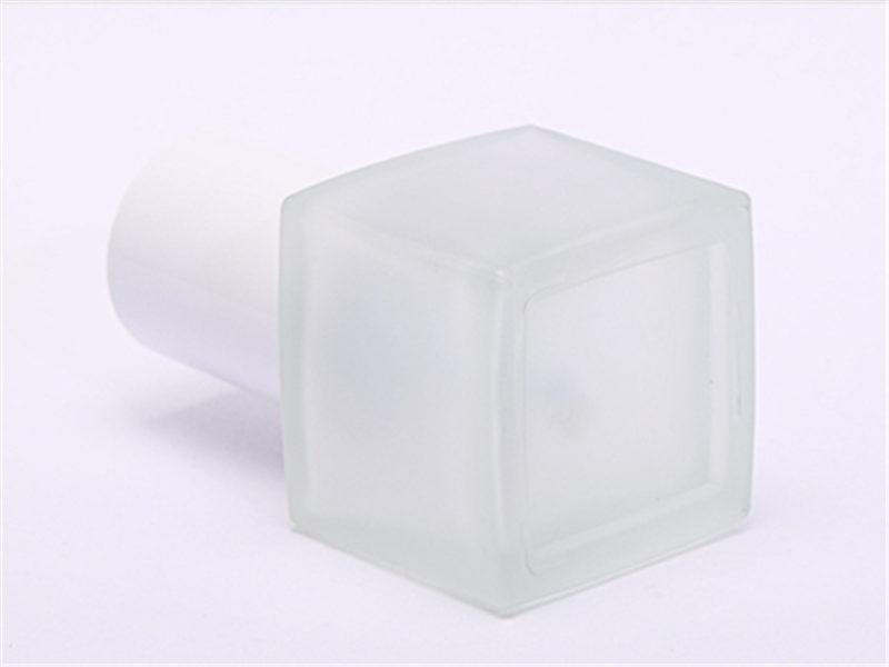 30ml square frosted glass liquid foundation bottle