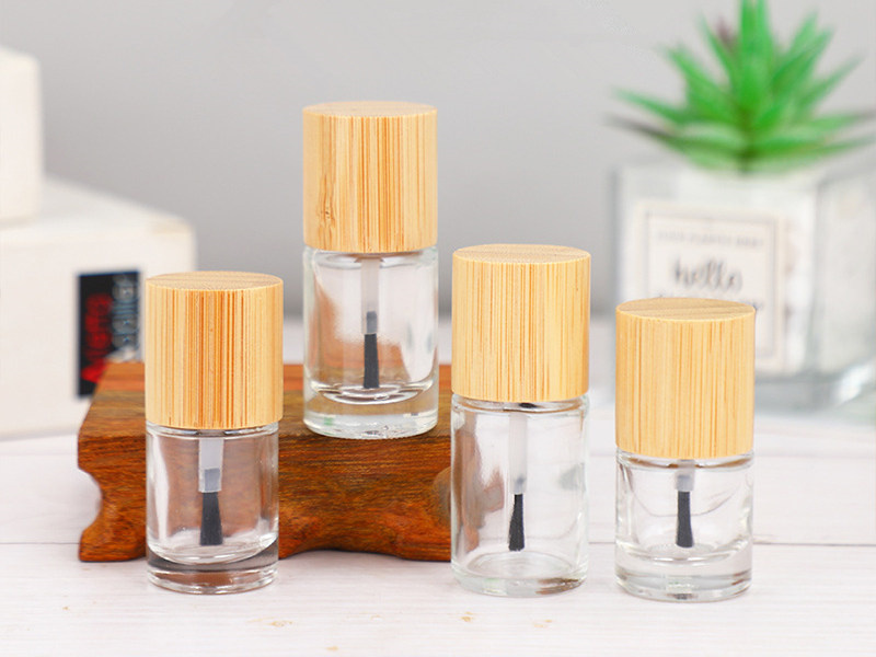 Nail Polish Bottle With Wood Grain Cap