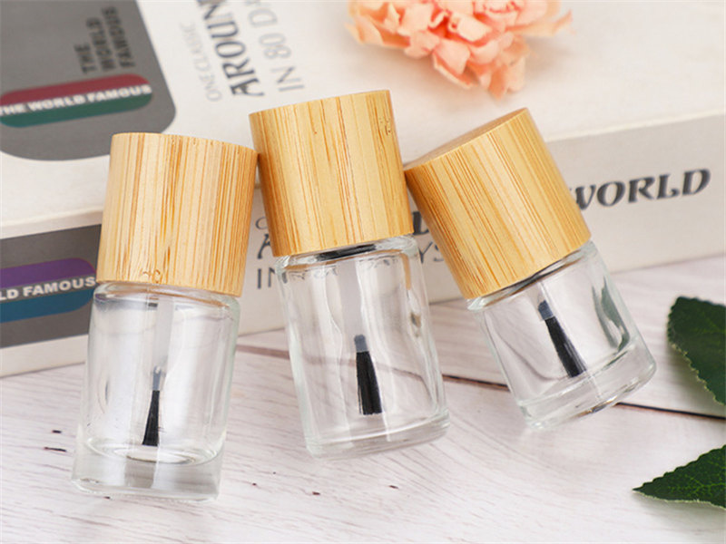 Nail Polish Bottle With Wood Grain Cap