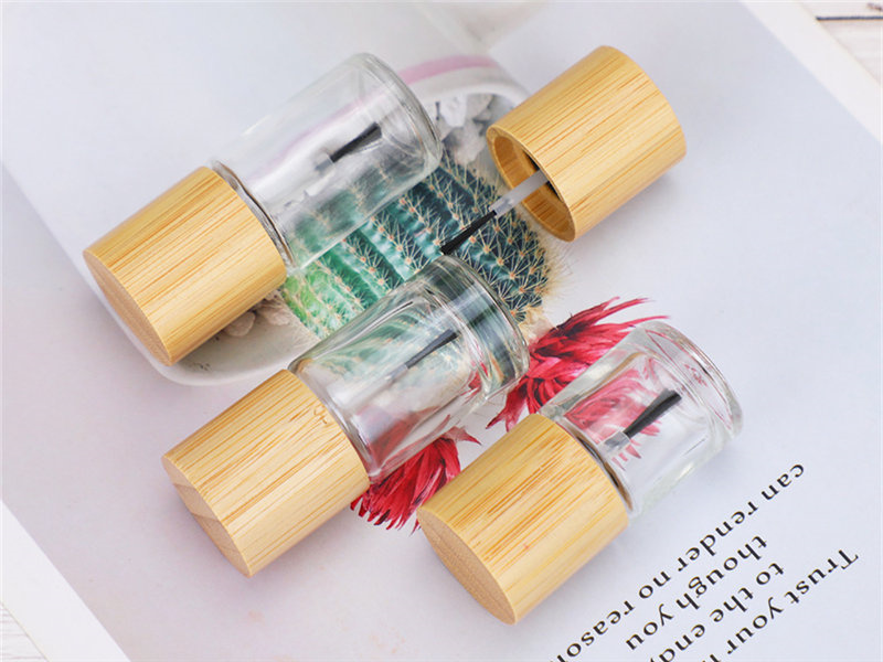 Nail Polish Bottle With Wood Grain Cap