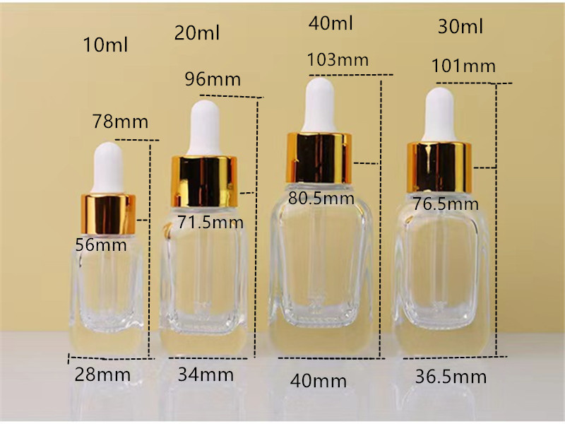 Square Dropper Bottles