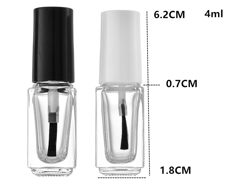 4-10ML Square Nail Polish Bottles