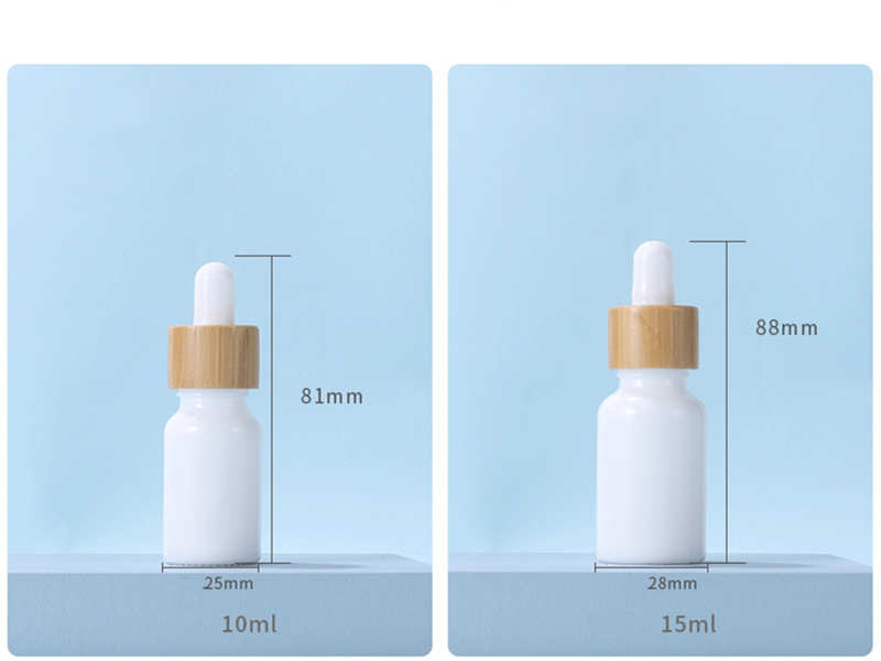 10-100ml white porcelain glass dropper bottle