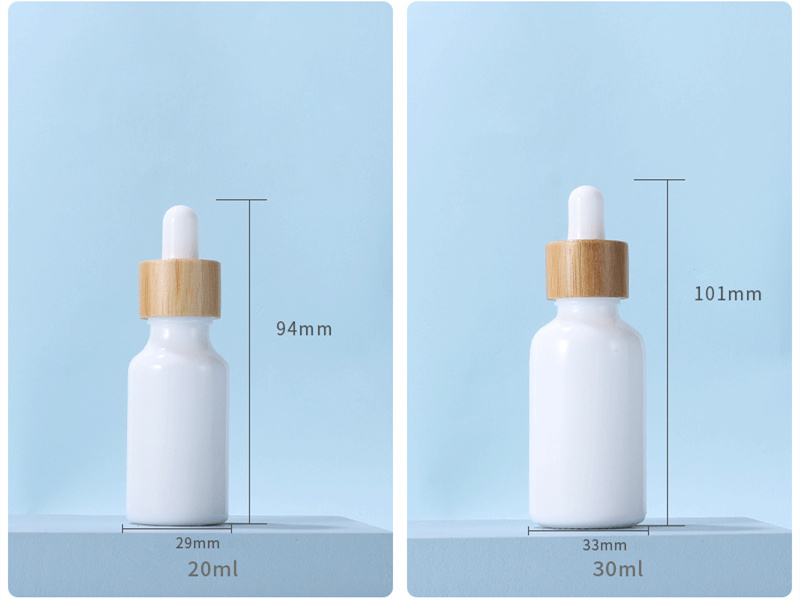 10-100ml white porcelain glass dropper bottle