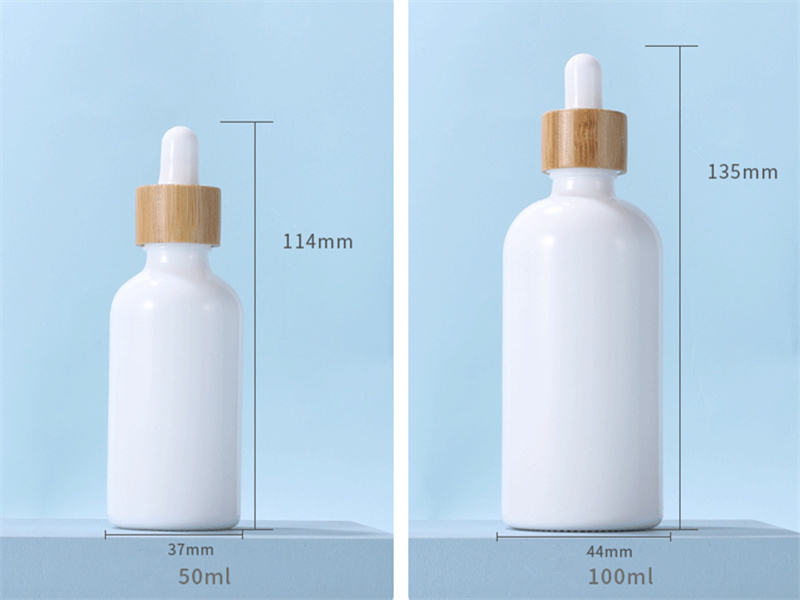 10-100ml white porcelain glass dropper bottle