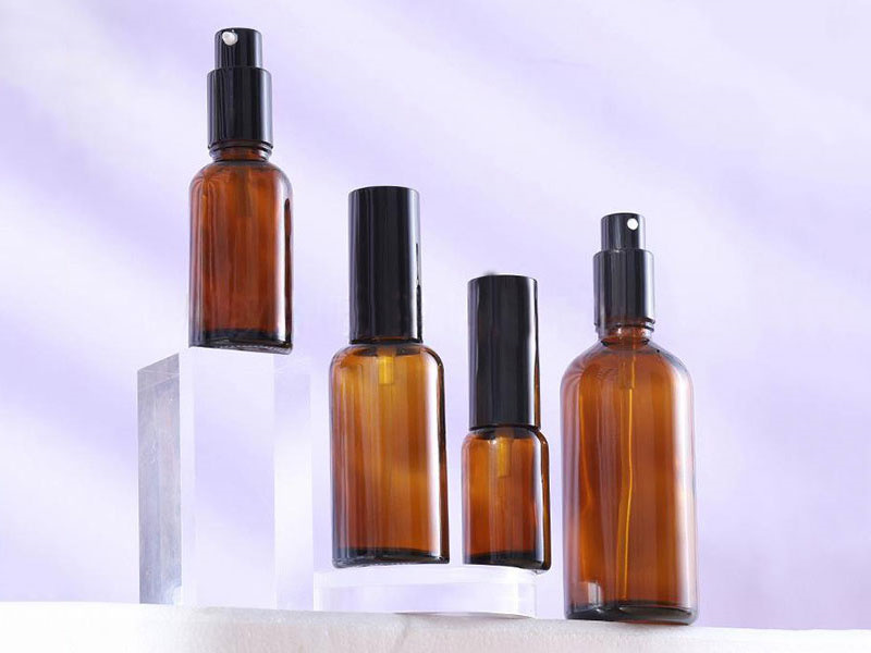 Wholesale 10-100ml Amber glass Lotion Bottles