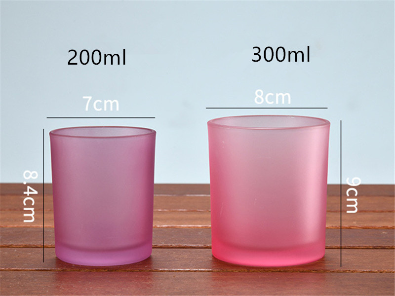 Wholesale colored glass aromatherapy candle jars