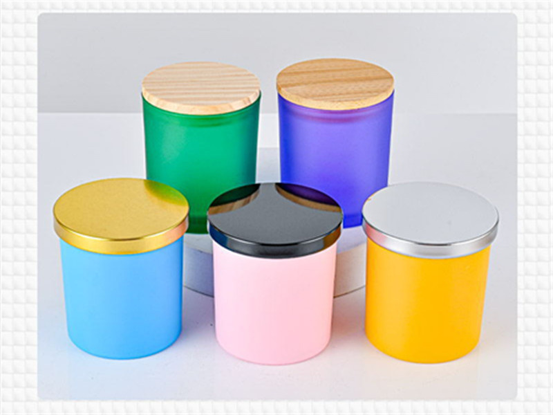 Wholesale colored glass aromatherapy candle jars