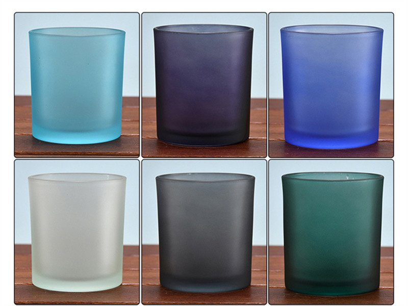 Wholesale colored glass aromatherapy candle jars