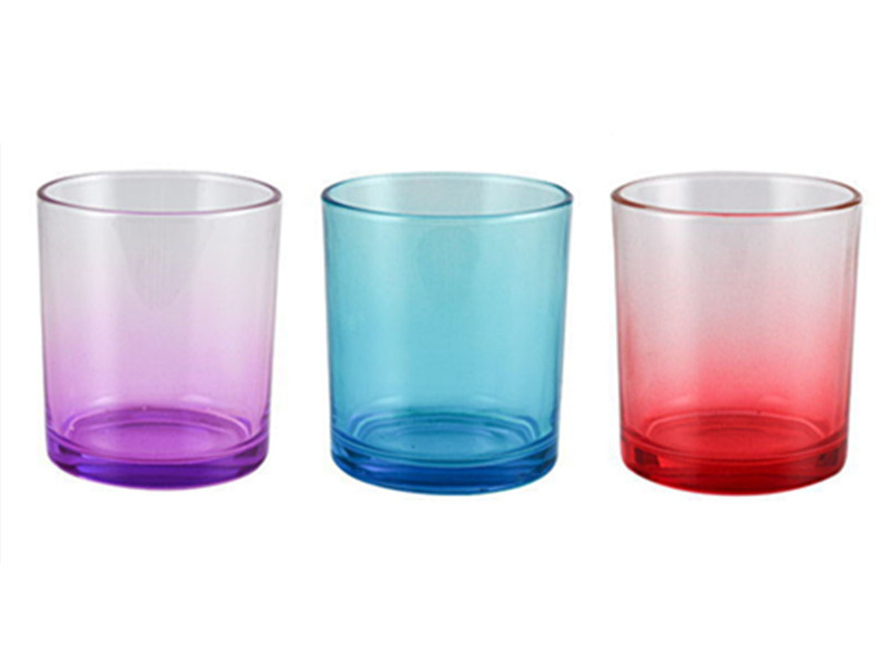 Wholesale colored glass aromatherapy candle jars