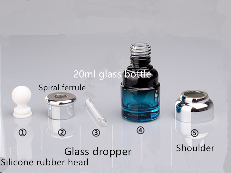 20ml cosmetic glass dropper bottle wholesale