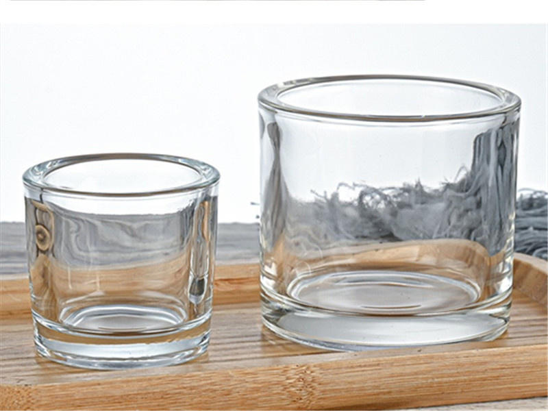 Transparent aromatherapy glass empty candle containers