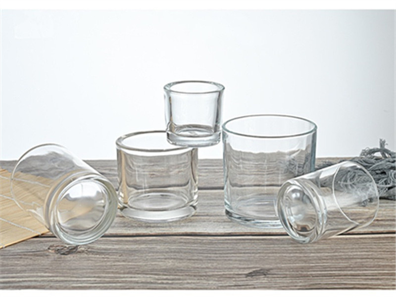 Transparent aromatherapy glass empty candle containers