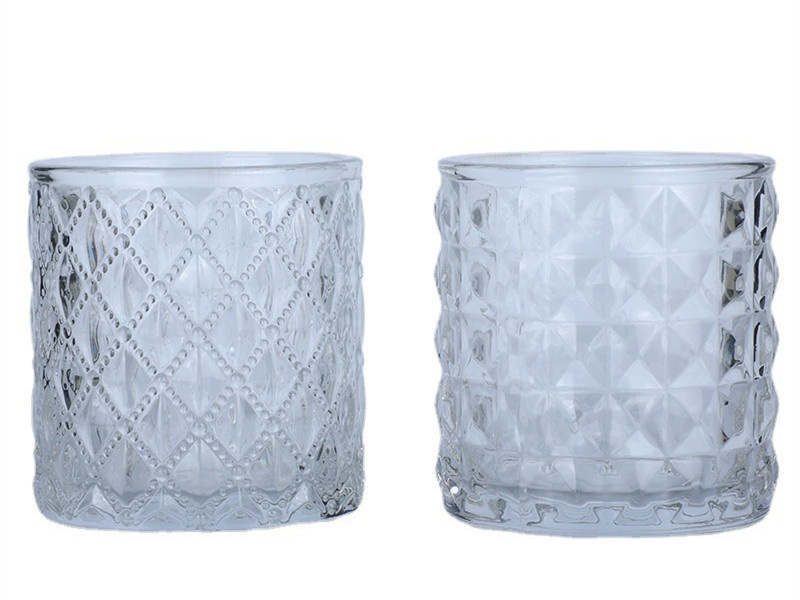 Wholesale transparent crystal empty candles jars