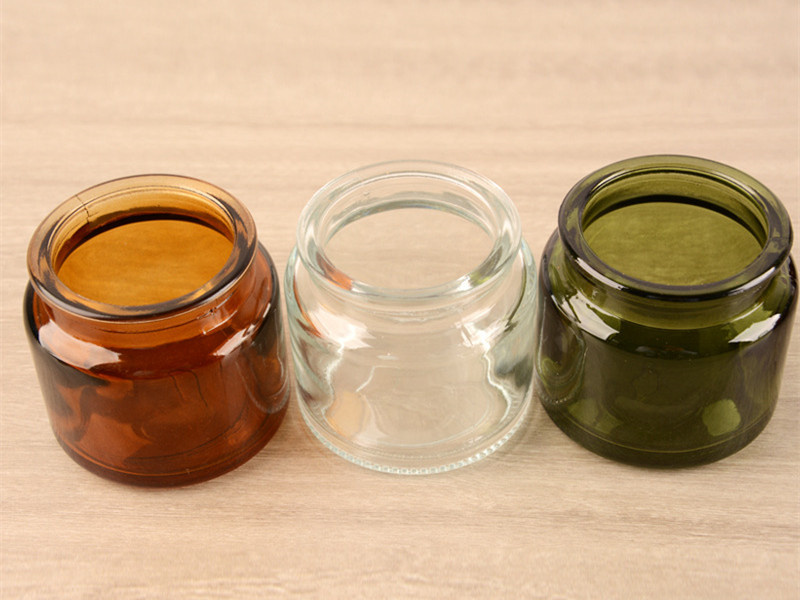 Wholesale glass candle jars with cork lids