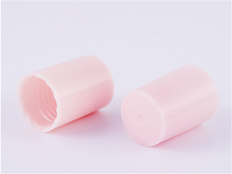 Gradient pink glass essential oil roller bottles