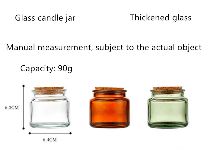 90g Retro DIY glass jars for candles