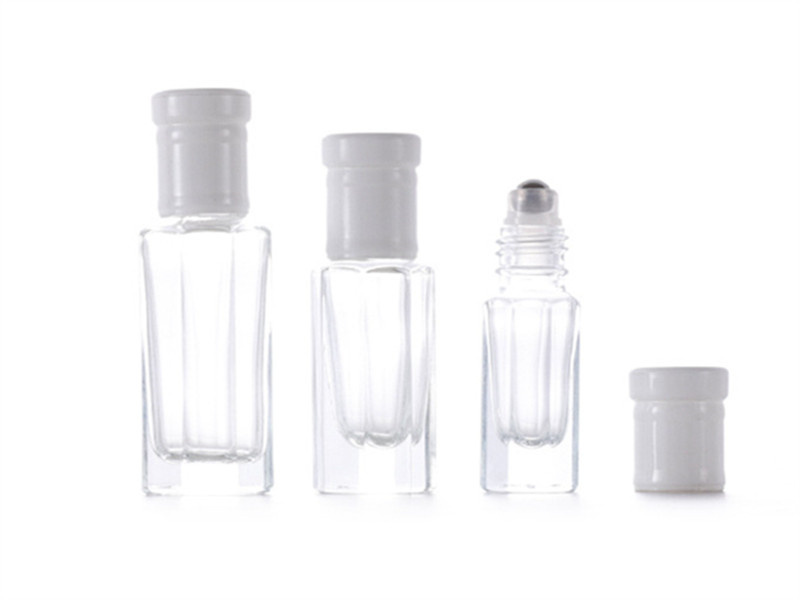 3-12ml Octagonal roller ball essential oil bottles