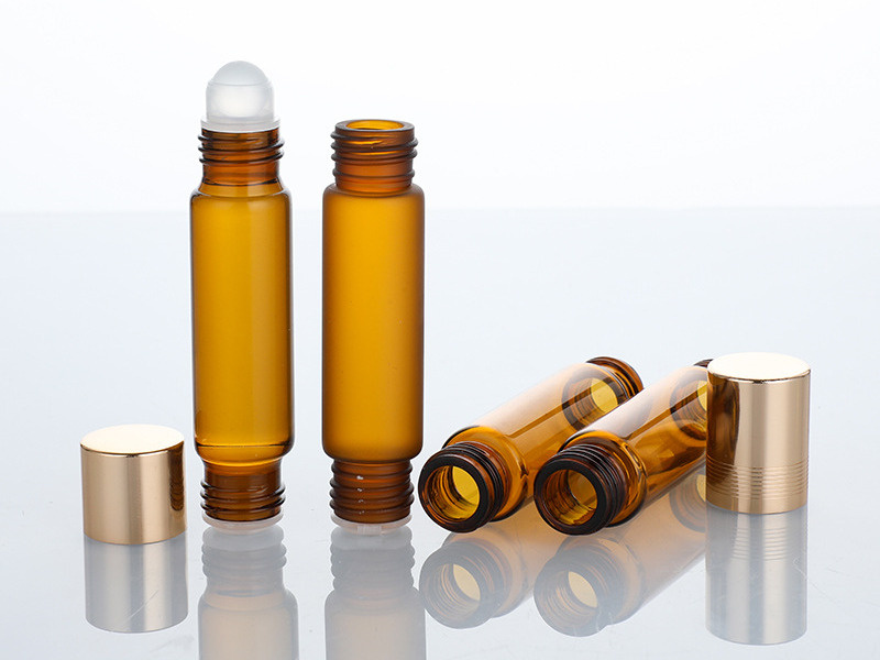 10ML Amber Double-Headed Roller Glass Bottles