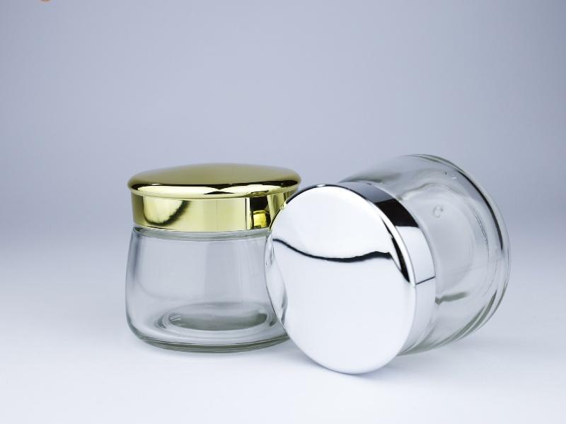 120G Transparent Glass Cosmetic Jar