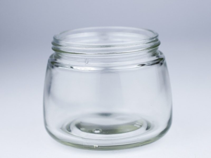 120G Transparent Glass Cosmetic Jar