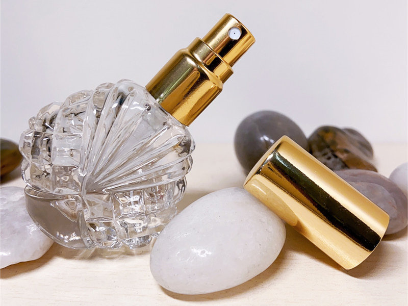 15ML shell shaped Glass Perfume Spray Bottle