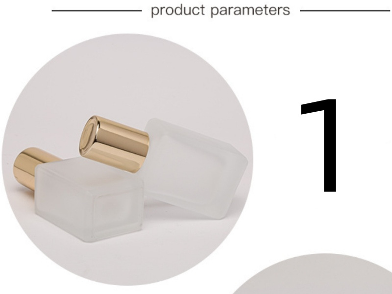 30ML Square Glass Foundation Bottle